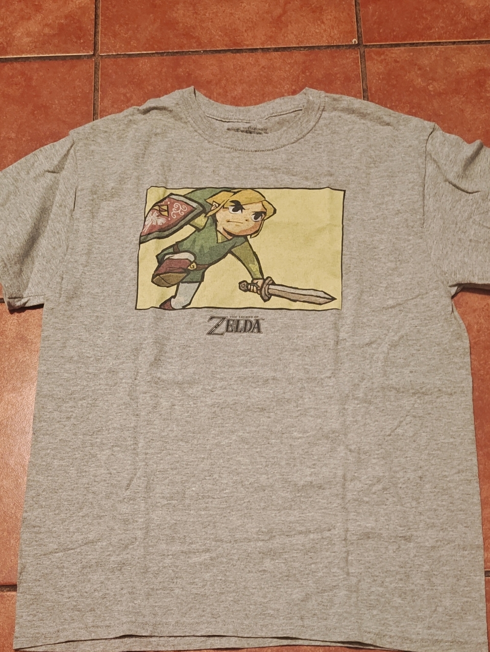 Nintendo The Legend of Zelda Gray Logo Tee